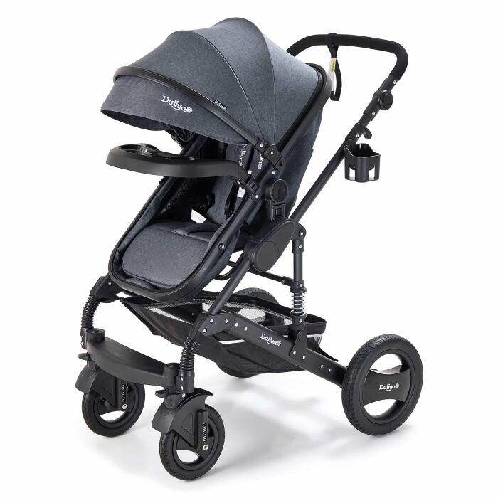 BAMBIMO Kinderwagen 3in1 (ein Daliya® refurbished Produkt Dunkel-Grau)