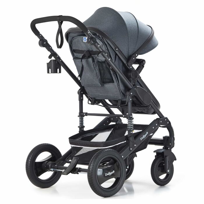 BAMBIMO Kinderwagen 3in1 (ein Daliya® refurbished Produkt Dunkel-Grau)