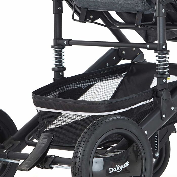 BAMBIMO Kinderwagen 3in1 (ein Daliya® refurbished Produkt Dunkel-Grau)
