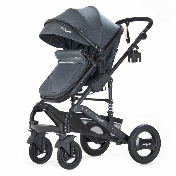 BAMBIMO Kinderwagen 3in1 (ein Daliya® refurbished Produkt Dunkel-Grau)