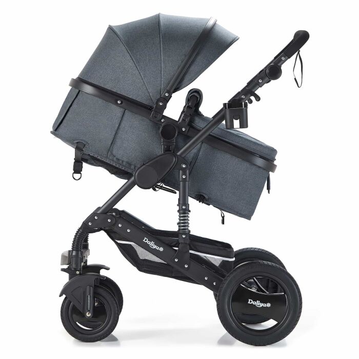 BAMBIMO Kinderwagen 3in1 (ein Daliya® refurbished Produkt Dunkel-Grau)