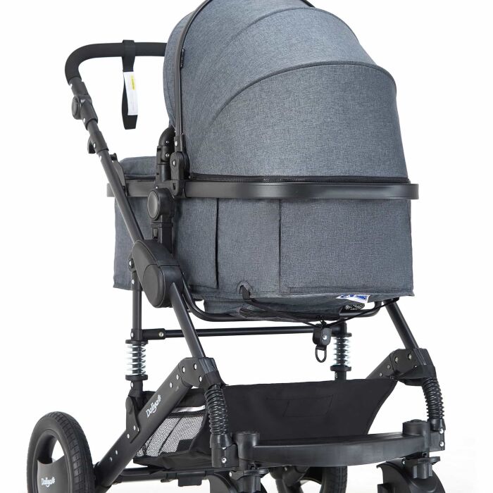 BAMBIMO Kinderwagen 3in1 (ein Daliya® refurbished Produkt Dunkel-Grau)