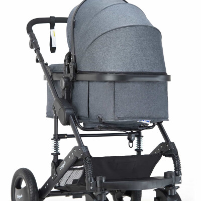 BAMBIMO Kinderwagen 3in1 (ein Daliya® refurbished Produkt Dunkel-Grau)