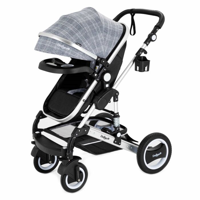 BAMBIMO Kinderwagen 3in1 (ein Daliya&reg; refurbished Produkt Grau-Muster)