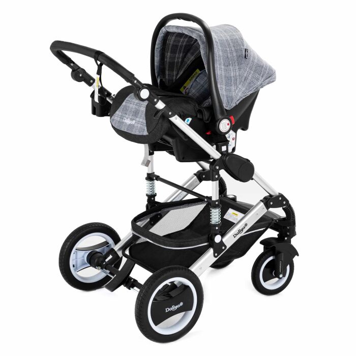 BAMBIMO Kinderwagen 3in1 (ein Daliya&reg; refurbished Produkt Grau-Muster)