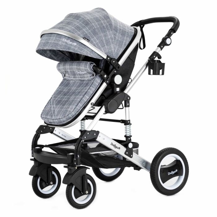 BAMBIMO Kinderwagen 3in1 (ein Daliya&reg; refurbished Produkt Grau-Muster)