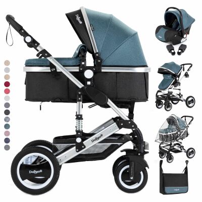 BAMBIMO Kinderwagen 3in1 (ein Daliya® refurbished Produkt Grün)