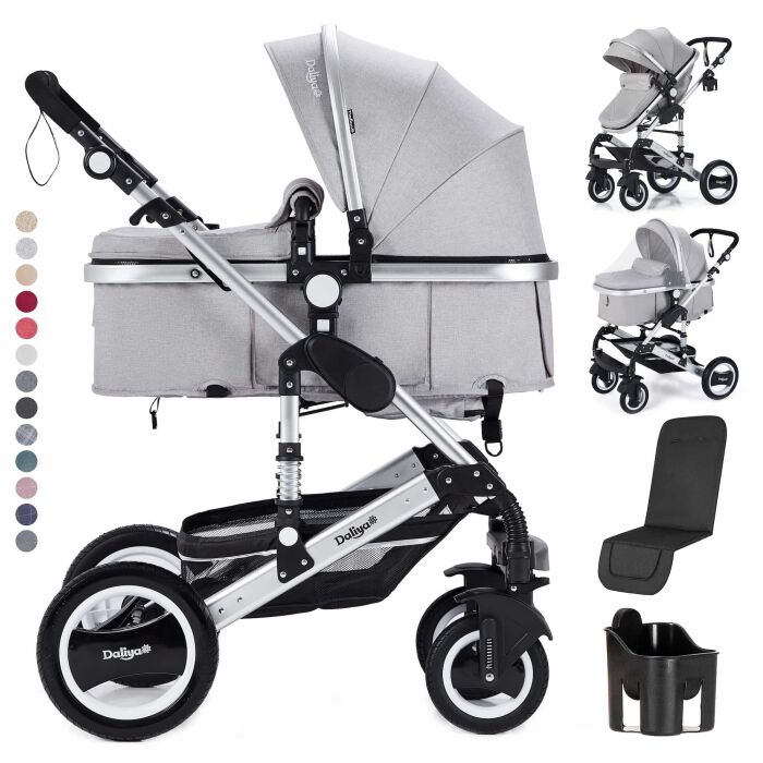 BAMBIMO Kinderwagen 2in1 (ein Daliya® refurbished Produkt Elegance-Grau)