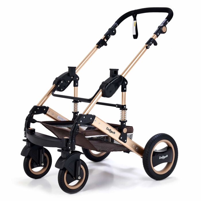 BAMBIMO Kinderwagen 2in1 (ein Daliya® refurbished Produkt Khaki mit Weiß)