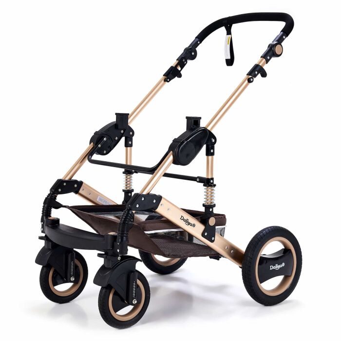 BAMBIMO Kinderwagen 2in1 (ein Daliya&reg; refurbished Produkt Khaki mit Wei&szlig;)