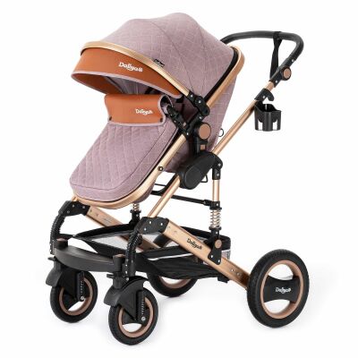 BAMBIMO Kinderwagen 2in1 (ein Daliya&reg; refurbished Produkt Khaki mit Wei&szlig;)