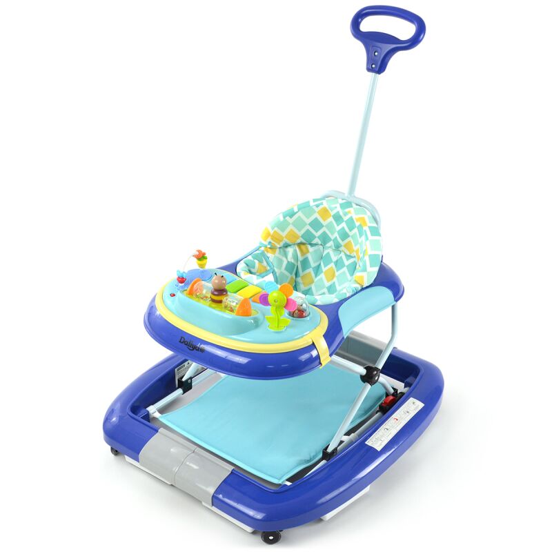 Daliya® BEBISTEP 4in1 Spiel- und Lauflernwagen (Blau)