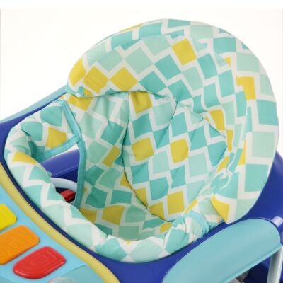 Daliya® BEBISTEP 4in1 Spiel- und Lauflernwagen (Blau)