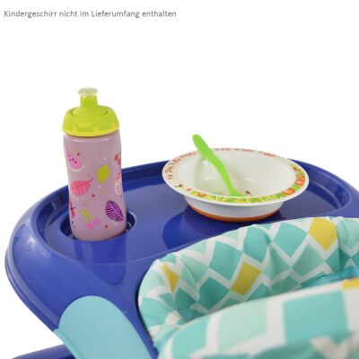 Daliya® BEBISTEP 4in1 Spiel- und Lauflernwagen (Blau)
