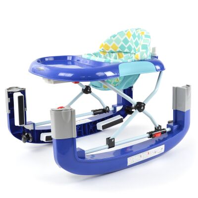 Daliya® BEBISTEP 4in1 Spiel- und Lauflernwagen (Blau)