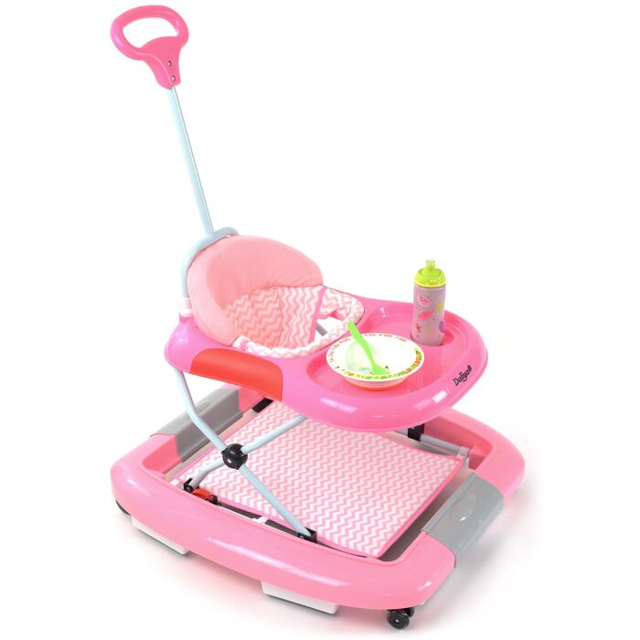 Daliya&reg; BEBISTEP 4in1 Spiel- und Lauflernwagen (Rosa)