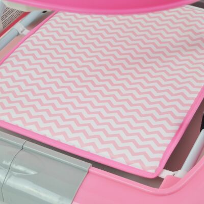 Daliya® BEBISTEP 4in1 Spiel- und Lauflernwagen (Rosa)
