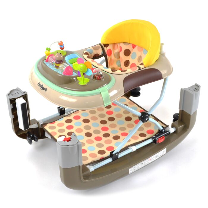 Daliya&reg; BEBISTEP 4in1 Spiel- und Lauflernwagen (Braun)