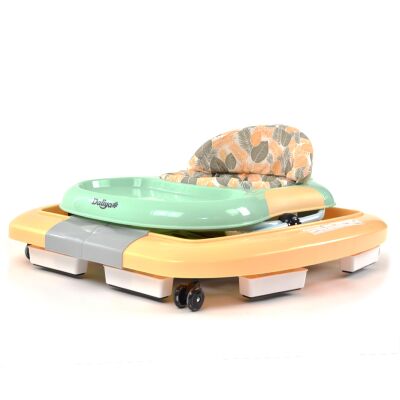 Daliya® BEBISTEP 4in1 Spiel- und Lauflernwagen (Gelb-Türkis)