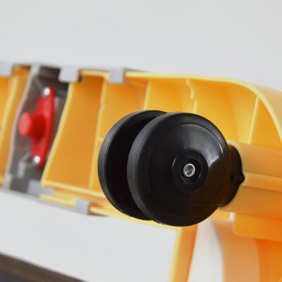 Daliya® BEBISTEP 4in1 Spiel- und Lauflernwagen (Gelb-Türkis)
