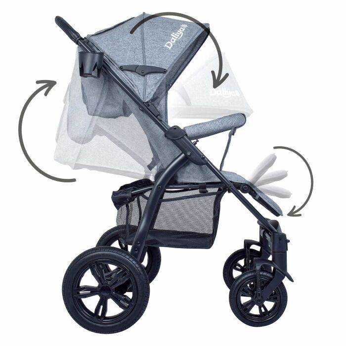 Daliya® VARIYO Buggy Kinderwagen (Grau)