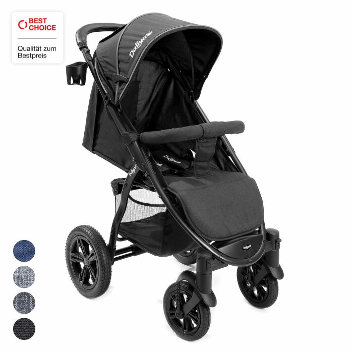 Daliya® VARIYO Buggy Kinderwagen (Schwarz)