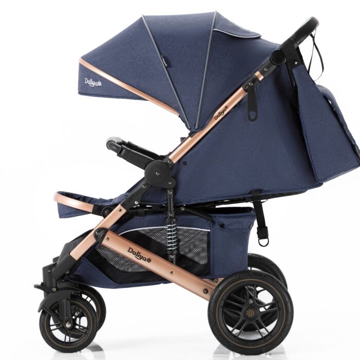 Daliya® RAPIDY Buggy Kinderwagen (Blau-Gold)