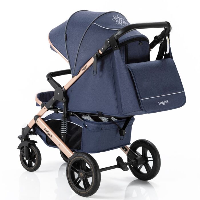 Daliya® RAPIDY Buggy Kinderwagen (Blau-Gold)