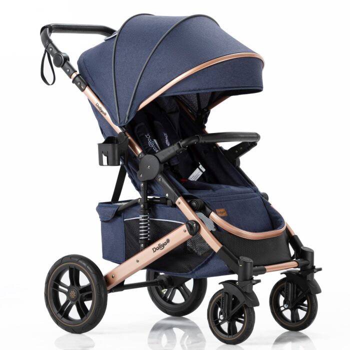 Daliya® RAPIDY Buggy Kinderwagen (Blau-Gold)