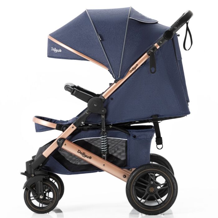 Daliya® RAPIDY Buggy Kinderwagen (Blau-Gold)