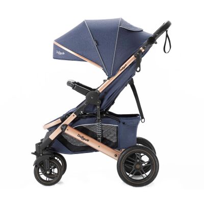 Daliya® RAPIDY Buggy Kinderwagen (Blau-Gold)