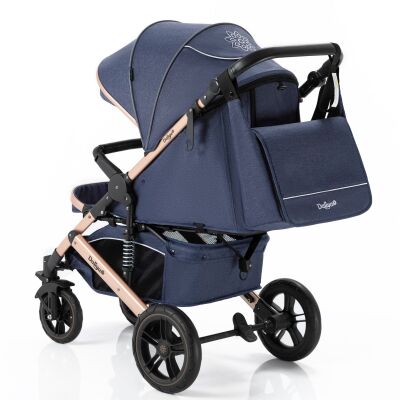 Daliya® RAPIDY Buggy Kinderwagen (Blau-Gold)