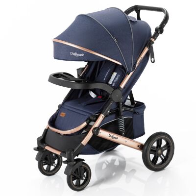 Daliya® RAPIDY Buggy Kinderwagen (Blau-Gold)