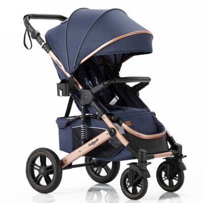 Daliya® RAPIDY Buggy Kinderwagen (Blau-Gold)