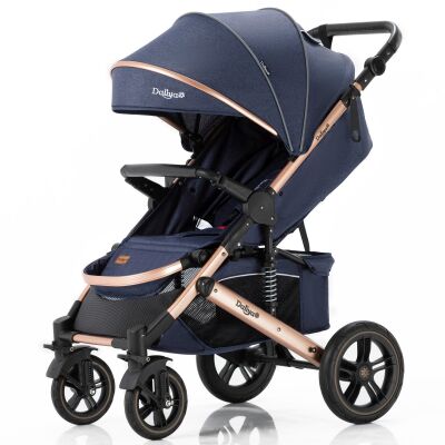 Daliya® RAPIDY Buggy Kinderwagen (Blau-Gold)