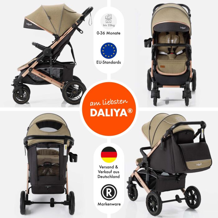 Daliya&reg; RAPIDY Buggy Kinderwagen (Khaki-Gold)