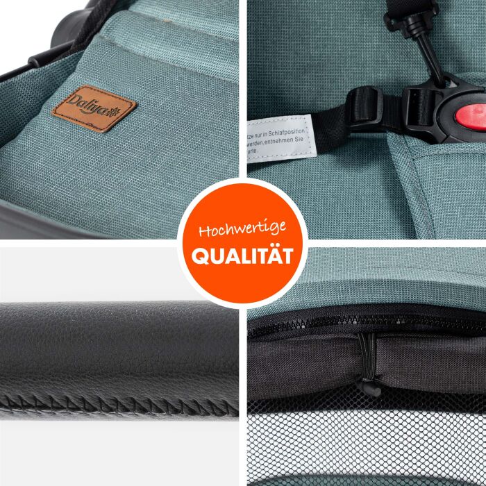Daliya® RAPIDY Buggy Kinderwagen (Grün-Schwarz)