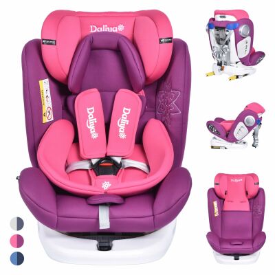 Daliya&reg; Sedion Kinderautositz Isofix SIP 360&deg; 0-36KG Gruppe 0+ / I / II / III - Pink