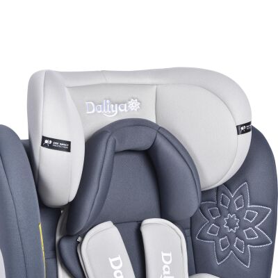 Daliya® Sedion Kinderautositz Isofix SIP 360° 0-36KG Gruppe 0+ / I / II / III - Grau