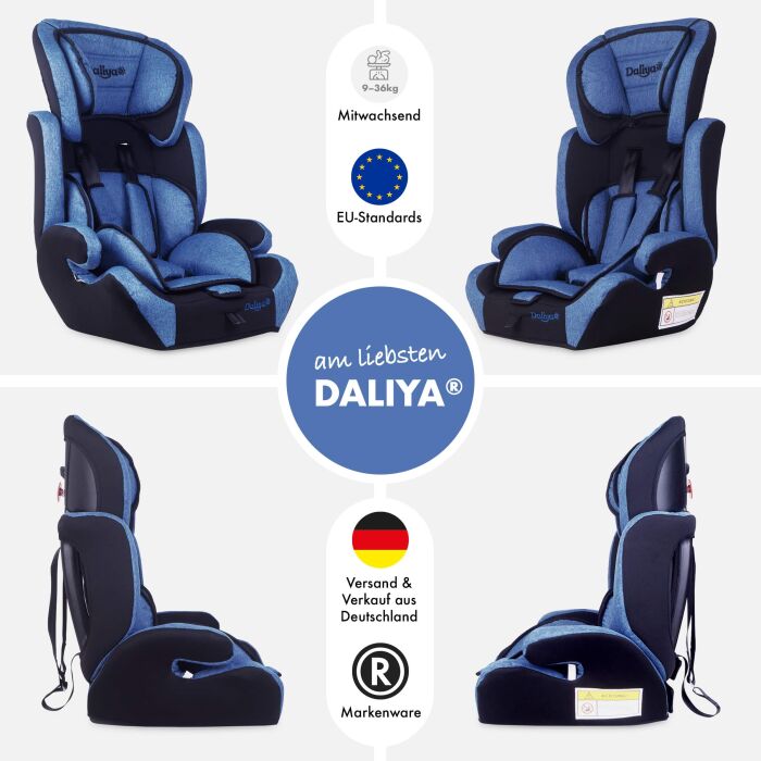 Daliya&reg; CARSITTO Kinderautositz 9-36KG Gruppe I / II / III ( Farbauswahl )