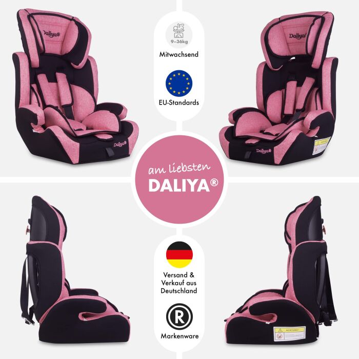Daliya&reg; CARSITTO Kinderautositz 9-36KG Gruppe I / II / III ( Rosa )