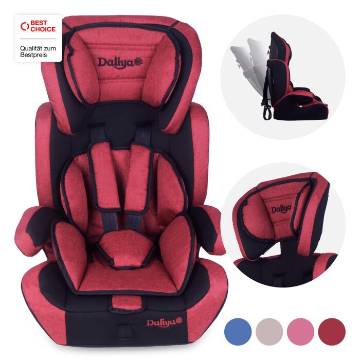Daliya® CARSITTO Kinderautositz 9-36KG Gruppe I / II / III ( Rot )