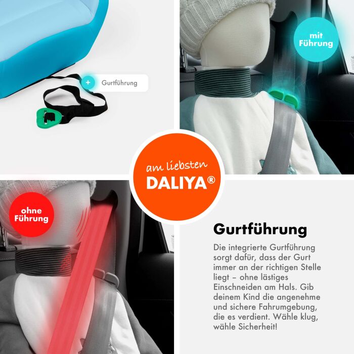 Daliya&reg; QUBIX Kindersitzerh&ouml;hung I-Size (Blau - Hellblau)