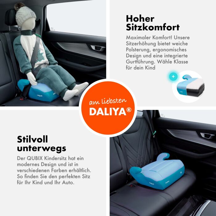 Daliya&reg; QUBIX Kindersitzerh&ouml;hung I-Size (Blau - Hellblau)