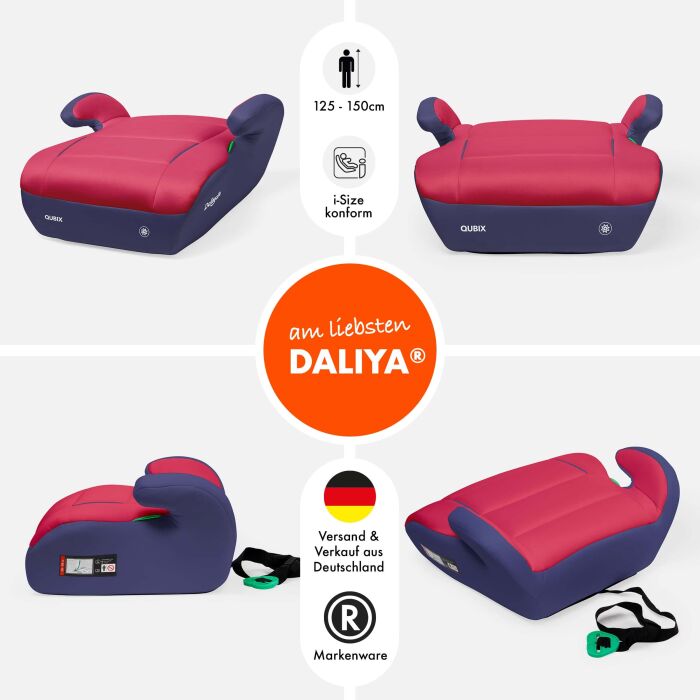 Daliya&reg; QUBIX Kindersitzerh&ouml;hung I-Size (Dunkelblau - Rot)