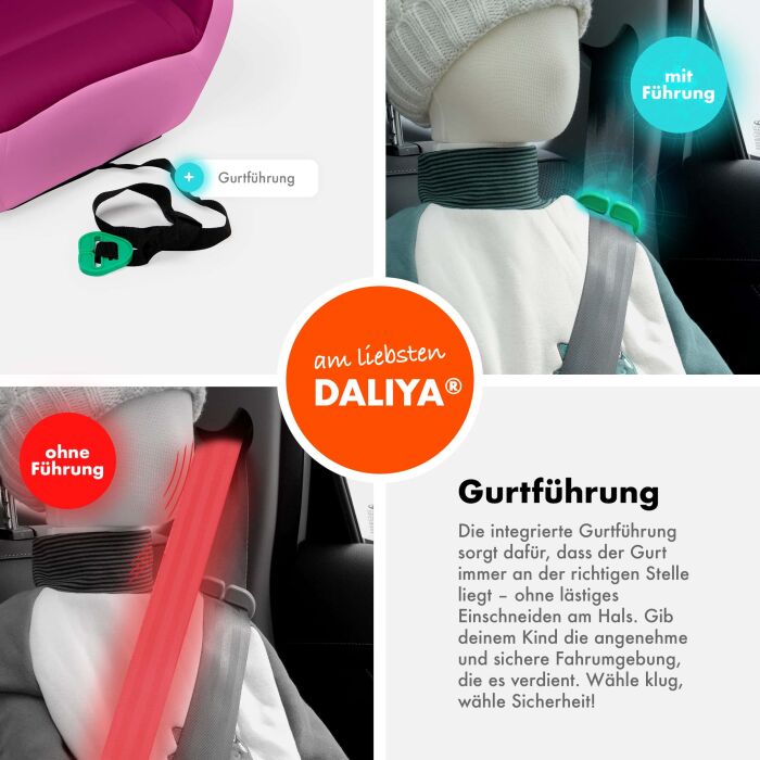 Daliya&reg; QUBIX Kindersitzerh&ouml;hung I-Size (Rosa - Magenta)