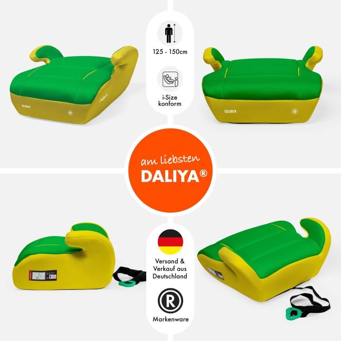 Daliya&reg; QUBIX Kindersitzerh&ouml;hung I-Size (Gelb - Gr&uuml;n)