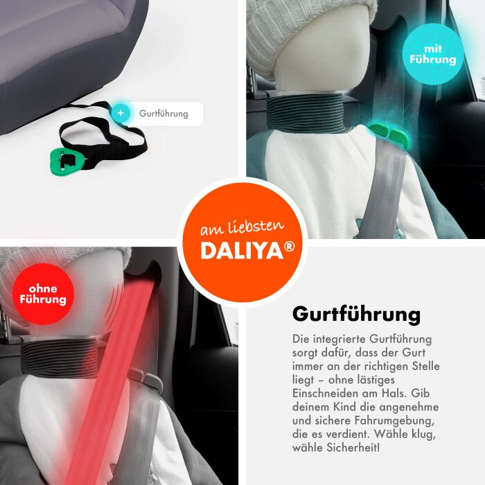 Daliya&reg; QUBIX Kindersitzerh&ouml;hung I-Size (Schwarz - Grau)