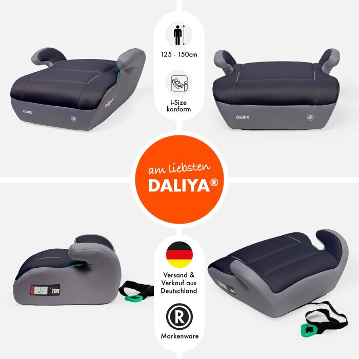 Daliya&reg; QUBIX Kindersitzerh&ouml;hung I-Size (Grau - Schwarz)