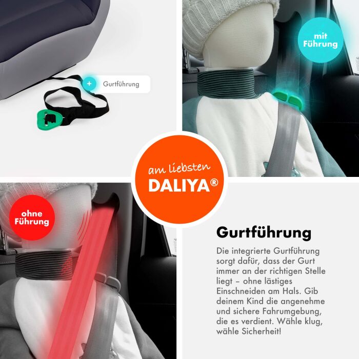 Daliya&reg; QUBIX Kindersitzerh&ouml;hung I-Size (Grau - Schwarz)